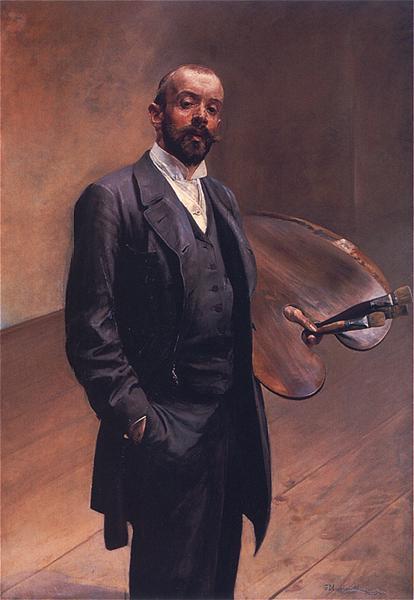 Jacek Malczewski Self-portrait with a palette